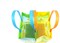 TINYMILLS Honey Bees Party Favor Treat Bags - Honey Bees Bumblebees Goody Bags with Handles for Birthday Party Baby Shower, Pack of 12
